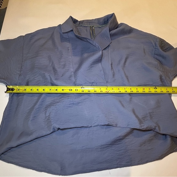 Anthropologie The Dylan long sleeve wide placket blouse boho dusty size S NWT - Picture 14 of 16